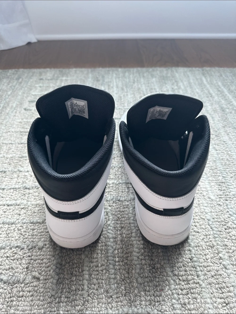 Jordan High-Top Sneakers - White with Black Accents